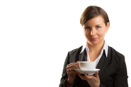 woman with cup of teaの写真素材