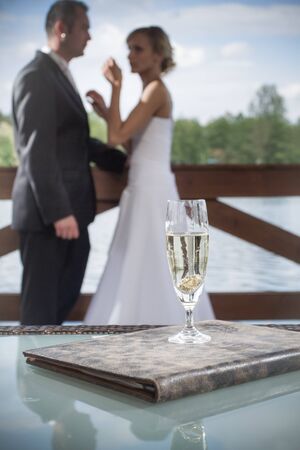 Champagne Wedding Celebrationの写真素材