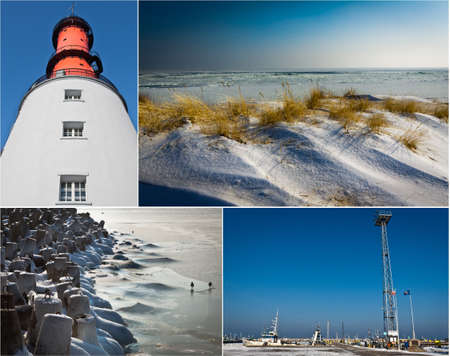 Postcard from the cold seaの写真素材