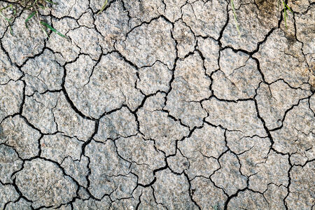 Cracked earth sun burned