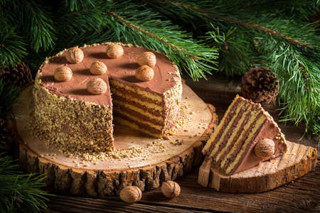 Piece of forest cake