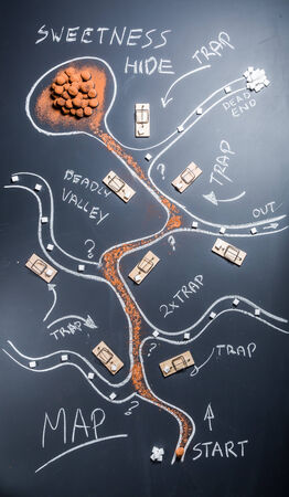 Map full of sweet surprises