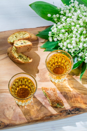 Sweet cantuccini with peanutの写真素材