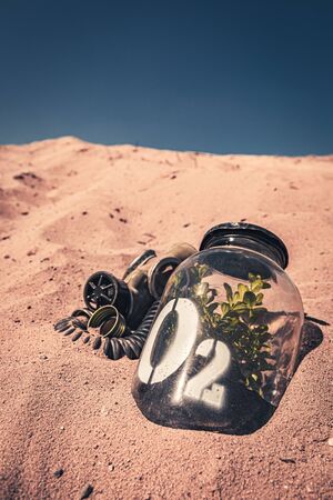 Odd oxygen source as a smog problemの写真素材