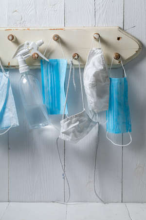 Liquid for disinfection and cloth protective masks against the coronavirus Covid-19