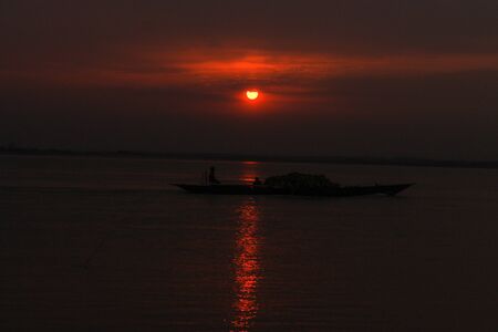 A beautiful sunsetの写真素材