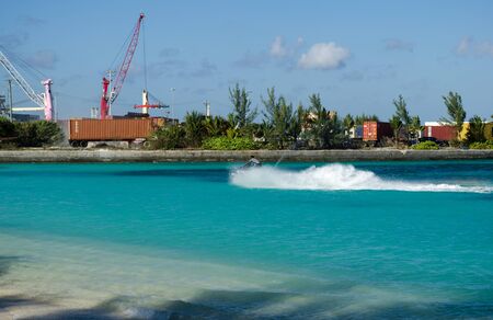 boat near a portの写真素材