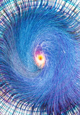 Abstract colorful fractal radial backgroundの写真素材