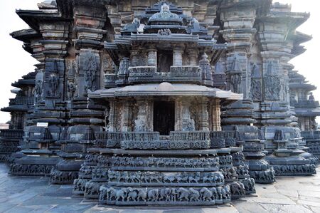 Chennakeshava Temple, Belur, Karnataka, Indiaの写真素材