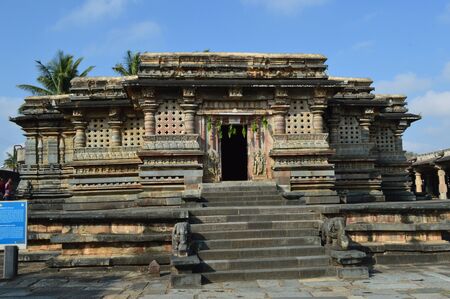 Chennakeshava Temple, Belur, Karnataka, Indiaの写真素材