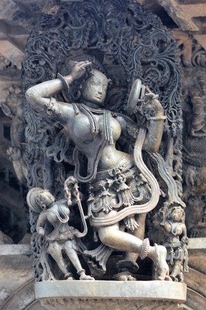Chennakeshava Temple, Belur, Karnataka, Indiaの写真素材