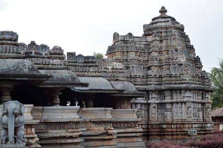 Veera Narayana Temple, Belavadi ,Hoysala temples, Karnataka, Indiaの写真素材