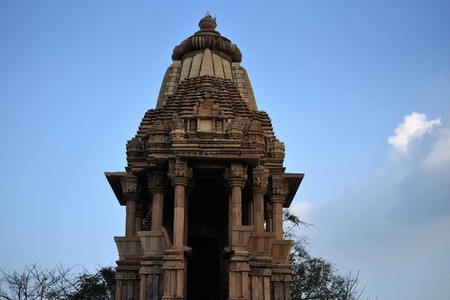 Chaturbhuja temple, Khajuraho, Indiaの写真素材