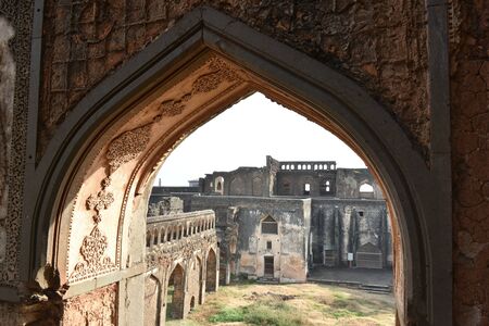 Bidar Fort, Bidar, Karnataka, Indiaの写真素材