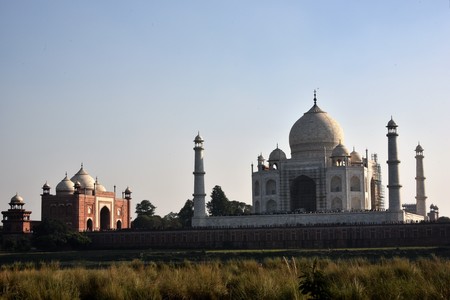Taj Mahal, Agra, Indiaの写真素材
