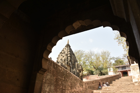 Ahilyeshwar temple, Maheshwar, Madhya Pradeshの写真素材