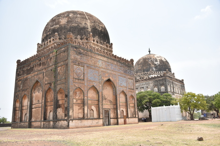 Bahmani tombs ruins, Bidar, Karnataka, Indiaの写真素材