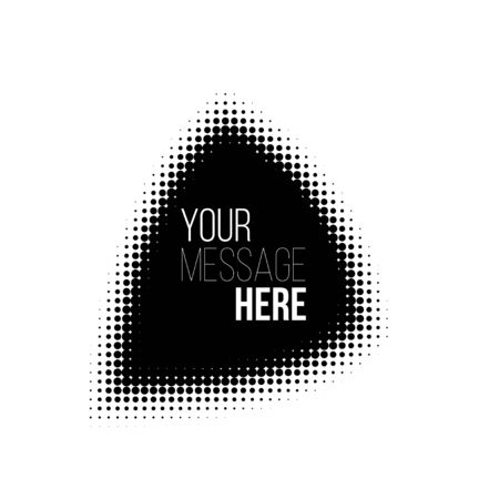 black and white triangle halftone patternのイラスト素材