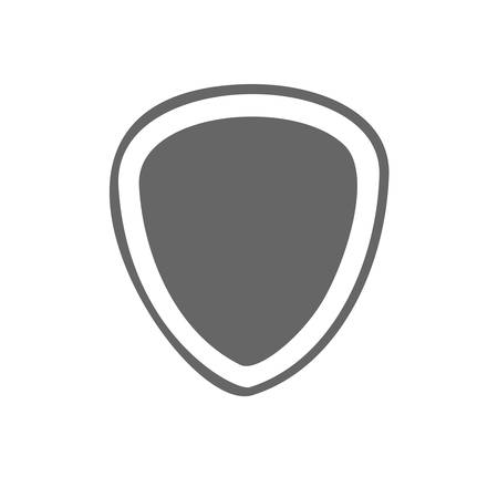 simple flat shield icon.のイラスト素材
