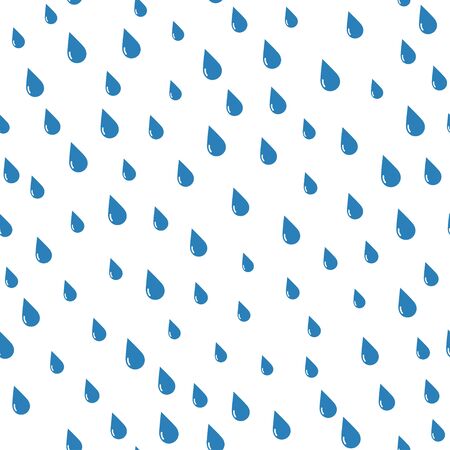 Water Drops Pattern Blue Colorのイラスト素材