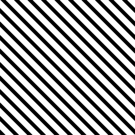 Striped seamless pattern with diagonal line. Black and white fashion graphics design. Vector...