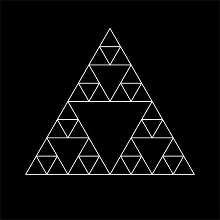 Sacred geometry triangle based symbol and elements. Alchemy, religion, philosophy, astrology and spirituality themesのイラスト素材