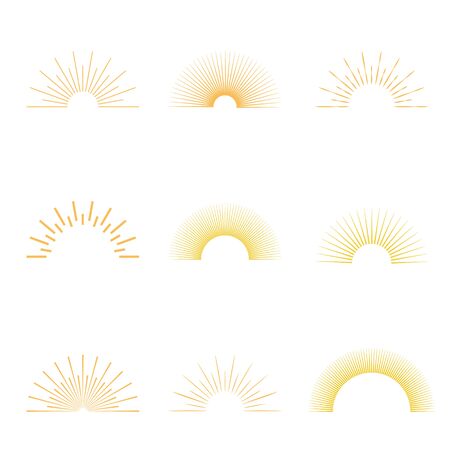 Set abstract sunbursts hand drawn. The vintage explosion of a star. Retro frames by hand in geometric style.のイラスト素材