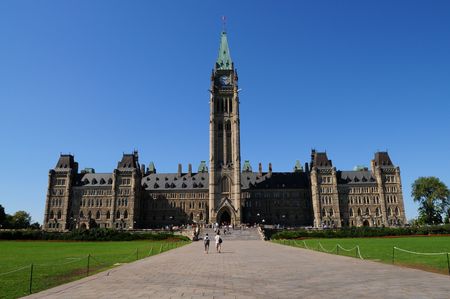 Parliament building in Ottawa Canadaの写真素材