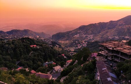 Evening view of Himanchal mountains, India