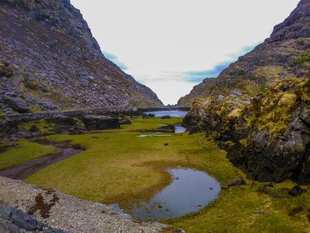 Funny Landscape at the gap of Dunloe Irelandの写真素材
