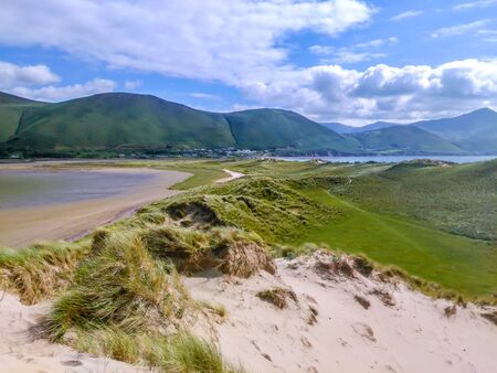 Looking back from Rossbeigh Beachの写真素材