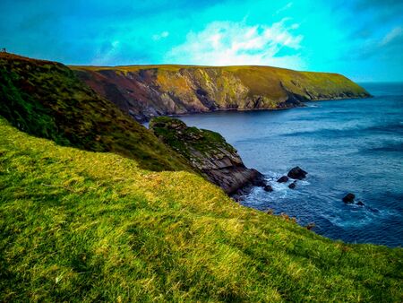 Scenic Look on Irish Cliffsideの写真素材