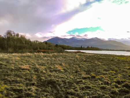 Stunning Field - View on Lake Killarneyの写真素材