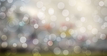 Blurred bokeh light on dark colorful background. New Year holidays template. Abstract glitter defocused blinking stars Glowing and Sparkling magicalの写真素材