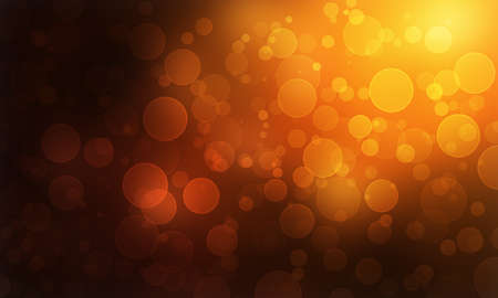 orange glitter bokeh lights defocused abstract background wallpaperの写真素材