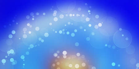 blue glitter bokeh lights defocused abstract background wallpaperの写真素材