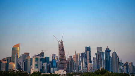 Doha,qatar- 29 March 2019: Doha city under lock down because of corona virus.