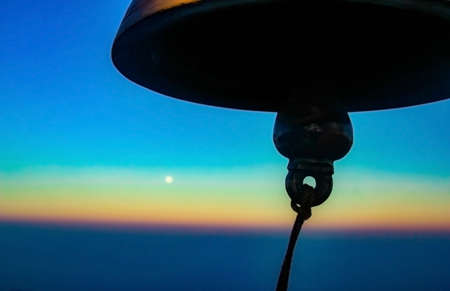Background image of sunrise from the Adams peak mountain in Sri lanka, tourismの写真素材