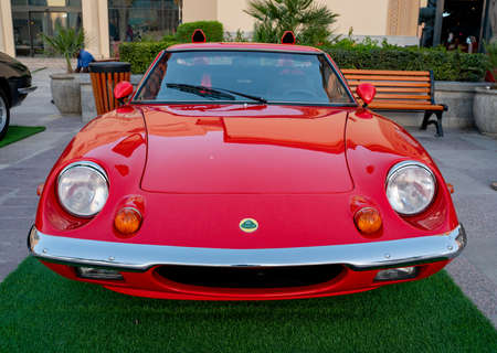 Doha,Qatar- 3 March 2020 :1972 Lotus Europa Car sports edition type 47のeditorial素材