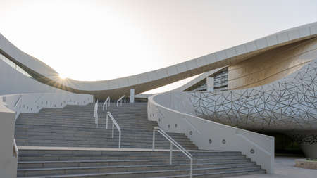 Doha,Qatar- may 15,2022 : Qatar Education city masjid during the early morning.