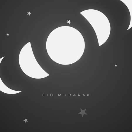 Islamic design with Eid Mubarak greeting massage.の写真素材