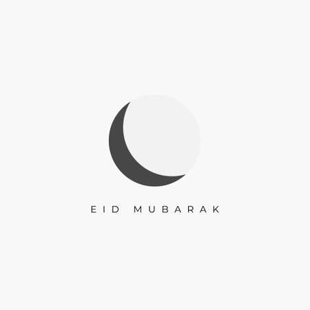 Islamic design with Eid Mubarak greeting massage.の写真素材