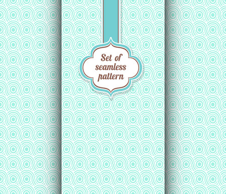 Geometric textile floral pattern background. Seamless geometric stylish pattern texture. Line Circle seamless ornamental elegant patterns. Abstract geometric hexagonal 3d cubes.のイラスト素材