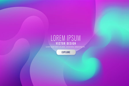 abstract purple geometric background with fluid shapes banner design. geometric abstract gradient Colorful background with different wavy shapes.のイラスト素材