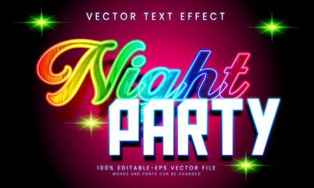 3d editable colorful modern text effect and typography designのイラスト素材