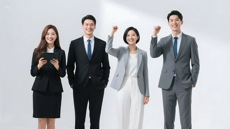 Business Technology Innovation and Corporate Teamwork Concept Collectionの素材