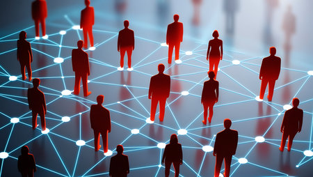 Modern Corporate Strategy, Digital Business Solutions and Professional Teamwork Conceptの素材