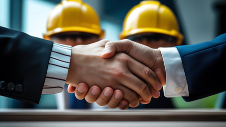 Modern Corporate Strategy, Digital Business Solutions and Professional Teamwork Conceptの素材