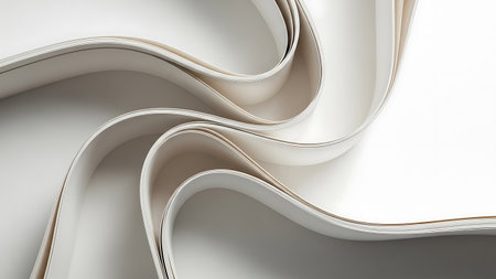 Abstract 3d rendering of wavy surface. Creative background for banner design.の素材