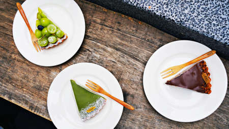 Enjoy afternoon tea and dessertの写真素材